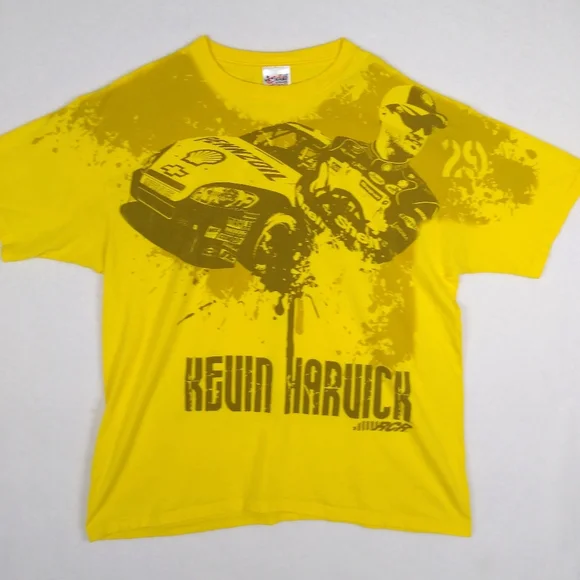 Vintage Chase Authentics Nascar Kevin Harvick Graphic T Shirt 2X - Picture 1 of 8